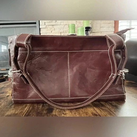 TOSCANI | leather handbag. 100% genuine Italian leather - Picture 11 of 16